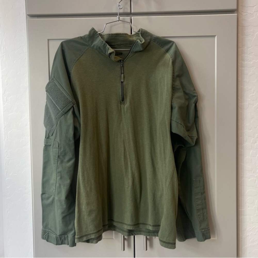 Men's Green Long Sleeve Tactical Shirt